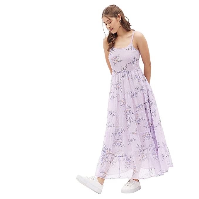 Harpa Women's Polyester A-Line Maxi Casual Dress - Image 3