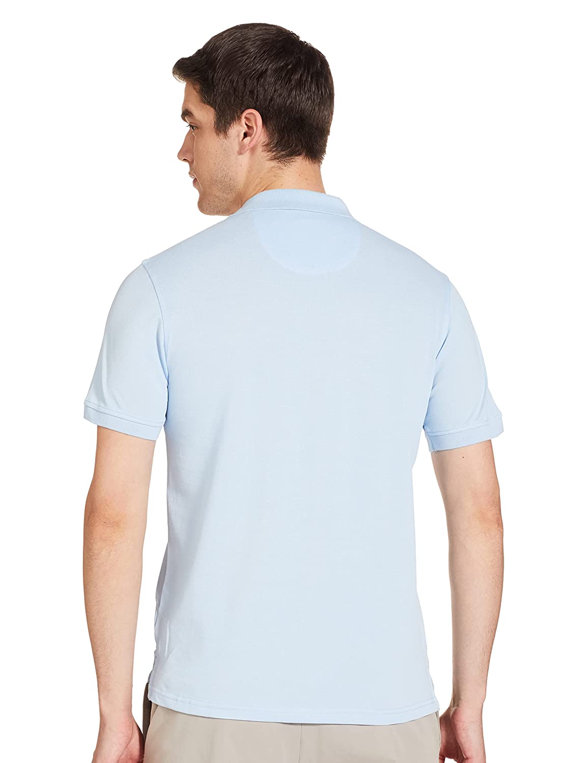 Arrow Sports Solid Half Sleeve Polo T-Shirt Light Blue - Image 2