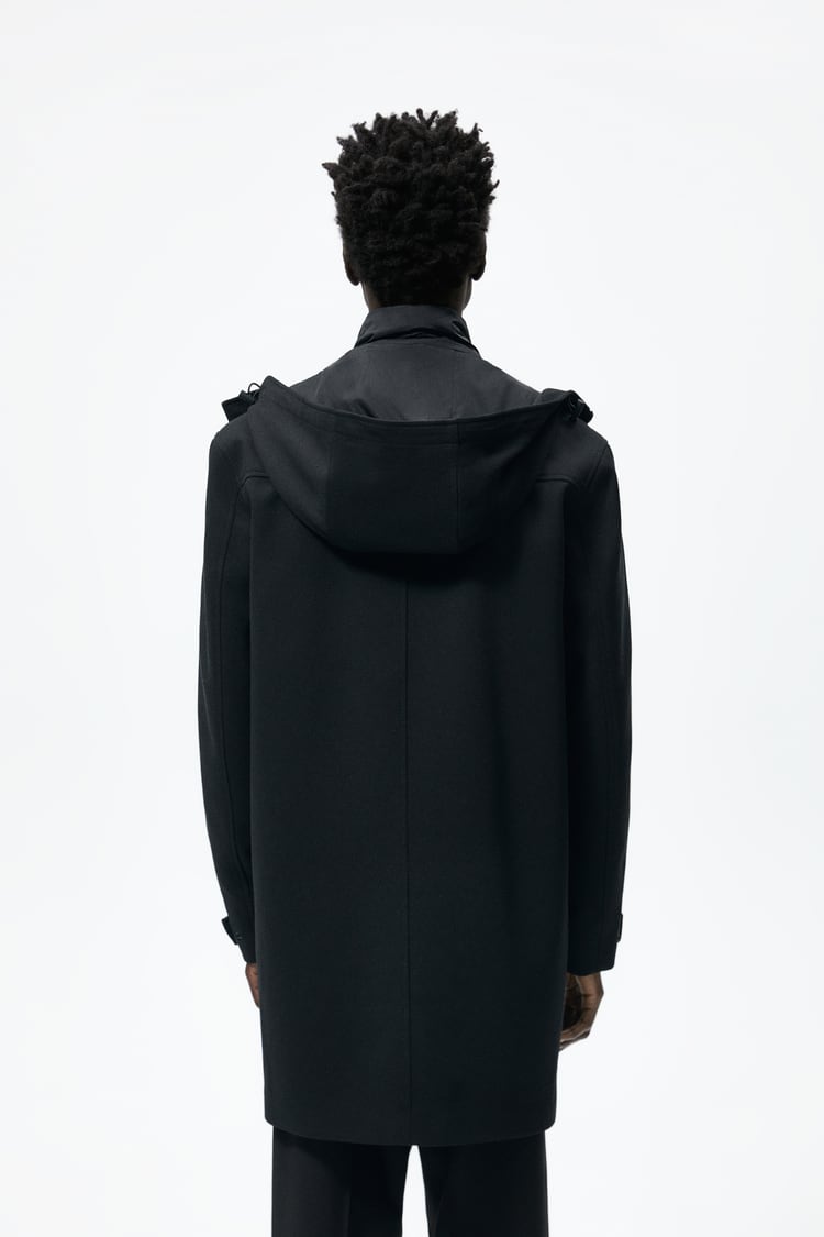 COAT WITH DETACHABLE COLLAR - Image 3