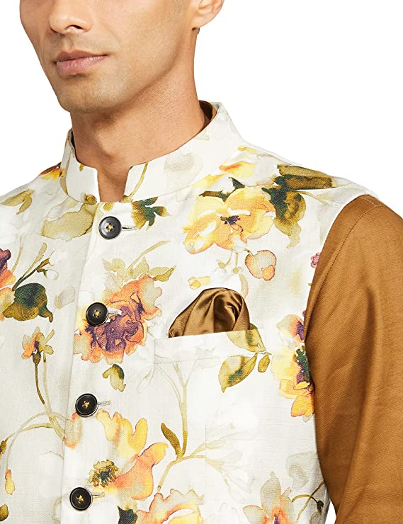 Ethnix Mens Regular Fit Bundi (RTUH00042-NA_Green_100 - Image 3